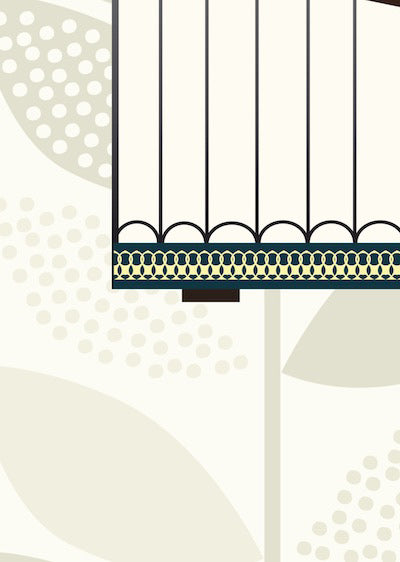 Echantillon Papier peint Birdy