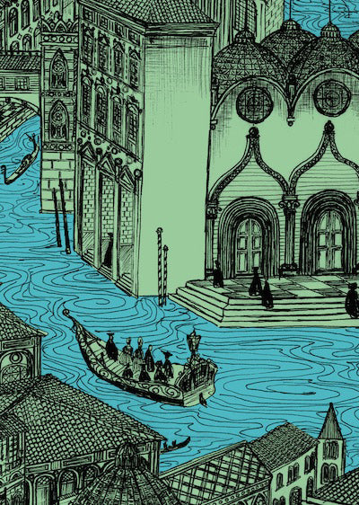 Echantillon Papier peint Venise Celadon