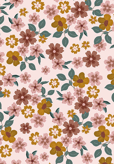 Echantillon Papier peint fleurs - Inflorescence - pink