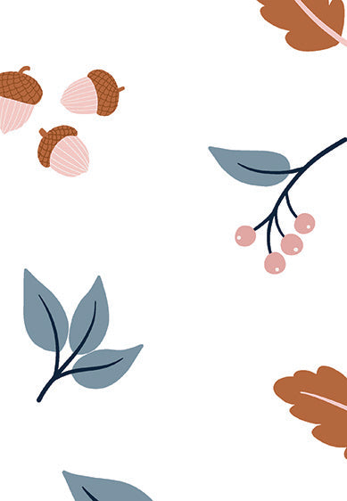 Echantillon Papier peint nature - Autumnal Breeze - pink