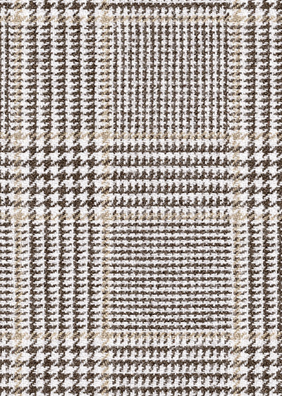 Echantillon Papier peint tartan – Prince de Galles - Mocaccino