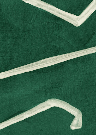 Echantillon papier peint graphique - Ekidea Vert Emeraude